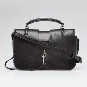 Yves Saint Laurent Black Leather Medium Charlotte Messenger Bag